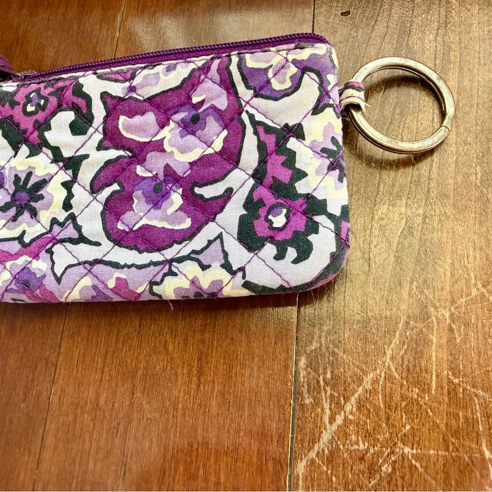 Purple Floral Vera Bradley ID Card holder. - Picture 3 of 5